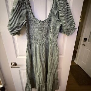 Hill House Emerald Gingham Louisa Nap Dress